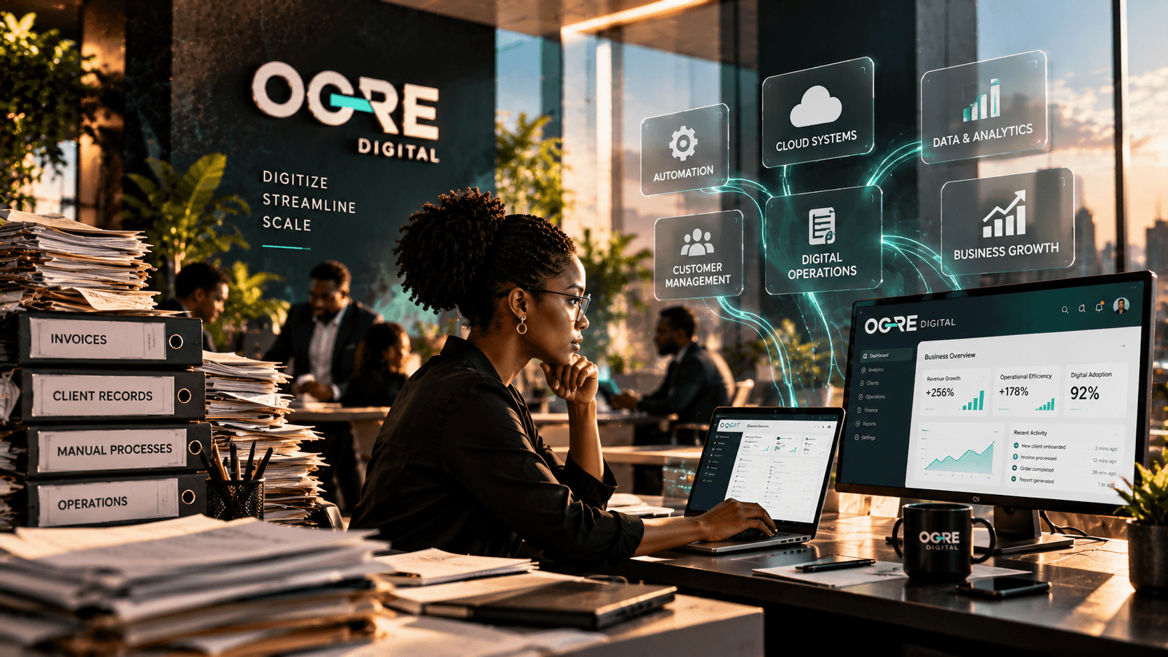 OGRE Digital enterprise systems automation and business telemetry interface